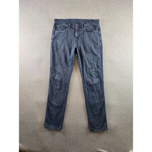 Paul Stuart Chino Pants Mens 34x32 Blue Pima Cotton Stretch Made In Peru